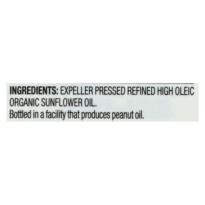 Spectrum Naturals High Heat Refined Organic Sunflower Oil - Case Of 12 - 16 Fl Oz