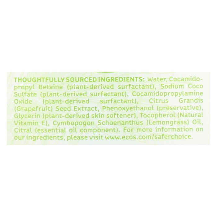 Earth Friendly Hand Soap - Lemongrass - Case Of 6 - 17 Fl Oz