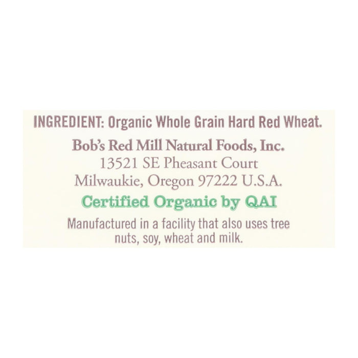 Bob's Red Mill - Organic Whole Wheat Flour - 5 Lb - Case Of 4