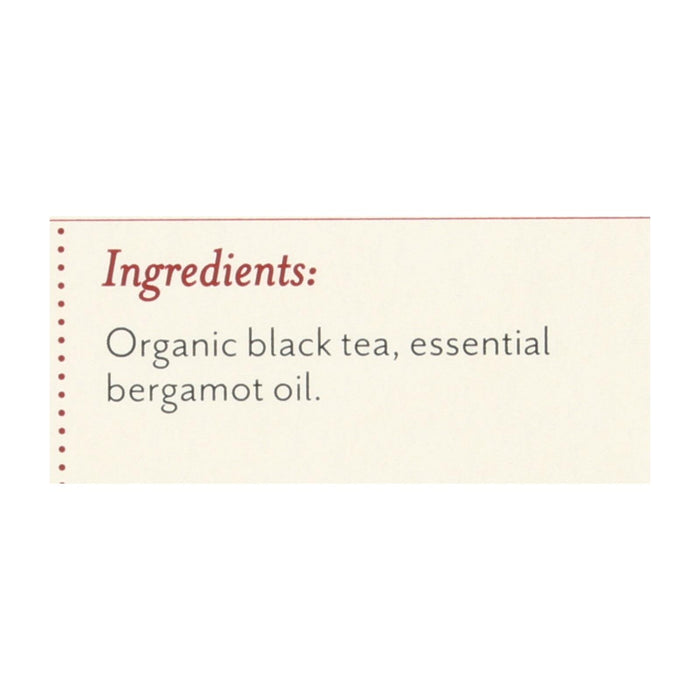Rishi Organic Tea - Earl Grey - Case Of 6 - 15 Bags.