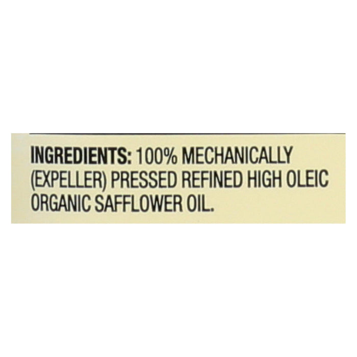 Spectrum Naturals High Heat Refined Organic Safflower Oil -Case Of 12 - 16 Fl Oz.