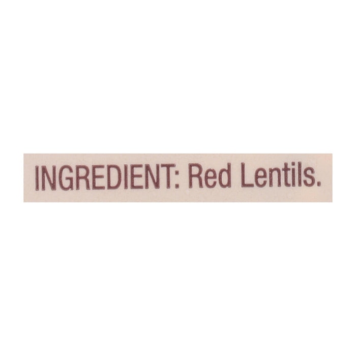 Bob's Red Mill - Beans Red Lentils - Case Of 4-27 Oz.