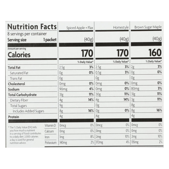 Nature's Path Organic Hot Oatmeal - Variety Pack - Case Of 6 - 11.3 Oz