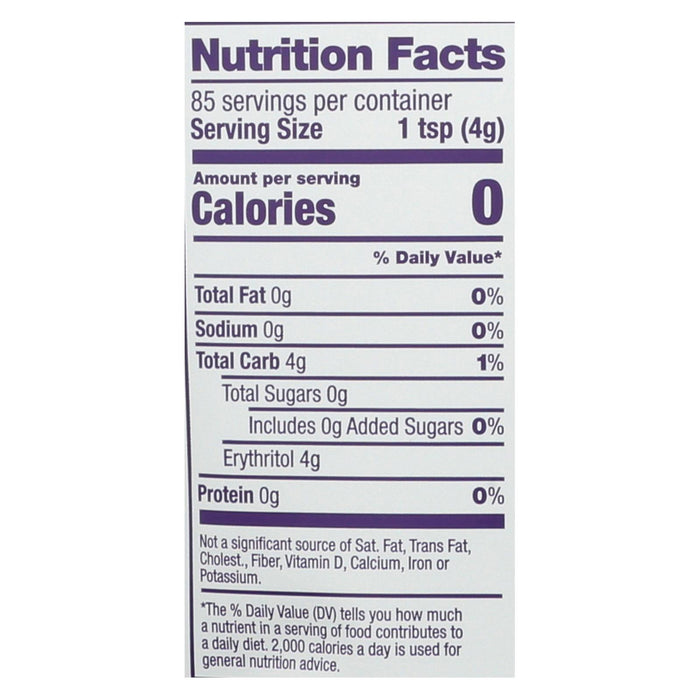 Swerve - Sweetener - Granular - Case Of 6 - 12 Oz