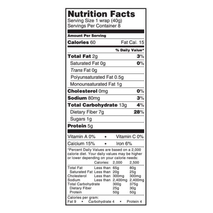 Tumaro's 8-inch Whole Wheat Carb Wise Wraps - Case Of 6 - 8 Ct.