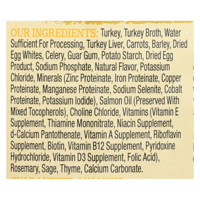 Wellness Pet Products Dog Food - Turkey With Barley And Carrots - Case Of 12 - 12.5 Oz