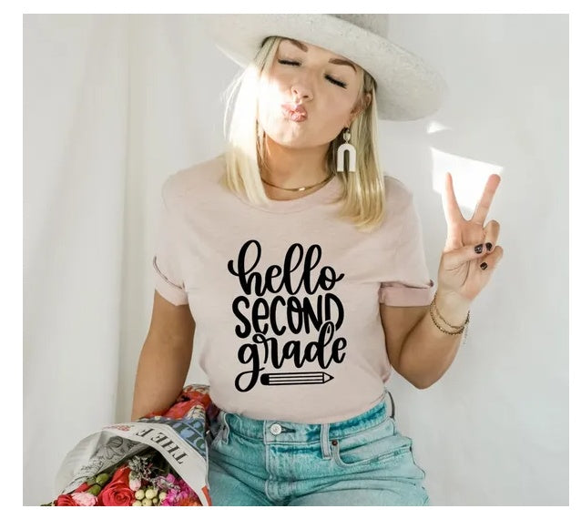 2nd Grade T-shirt, Back To School, Teacher Gift, Kids School Gift