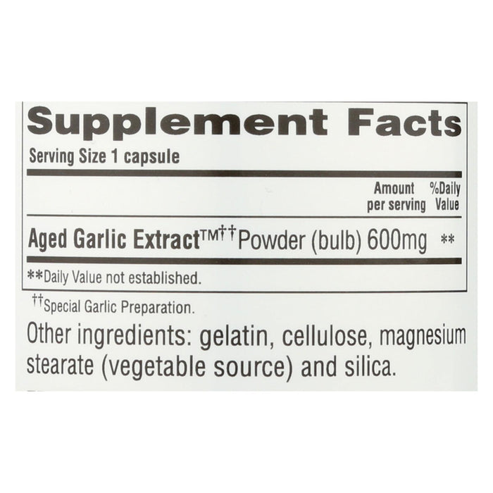 Kyolic - Aged Garlic Extract Cardiovascular Extra Strength Reserve - 120 Capsules.