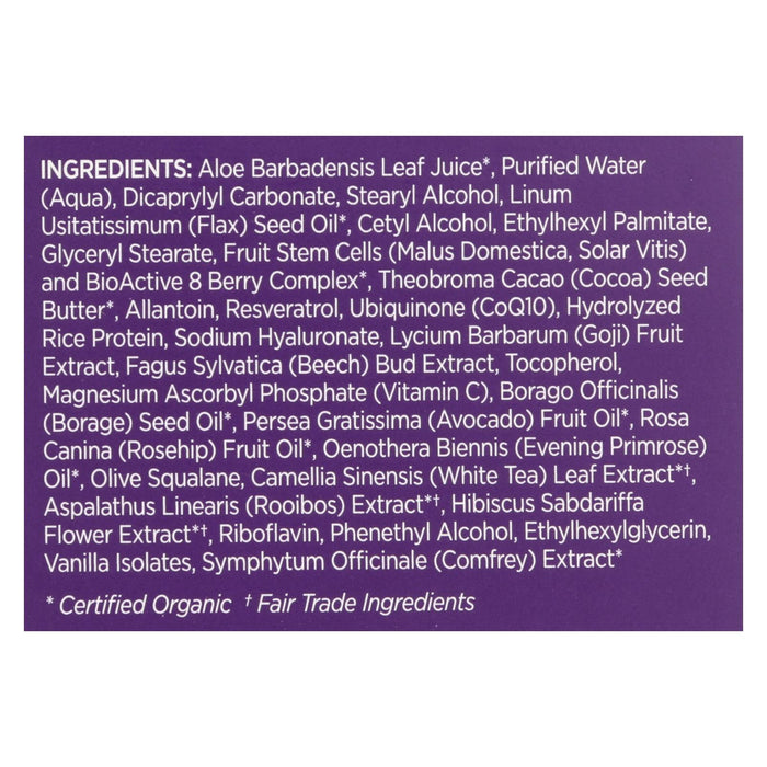 Andalou Naturals Resveratrol Q10 Night Repair Cream - 1.7 Fl Oz.