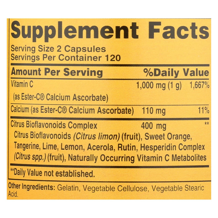 American Health - Ester-c With Citrus Bioflavonoids - 500 Mg - 240 Capsules.