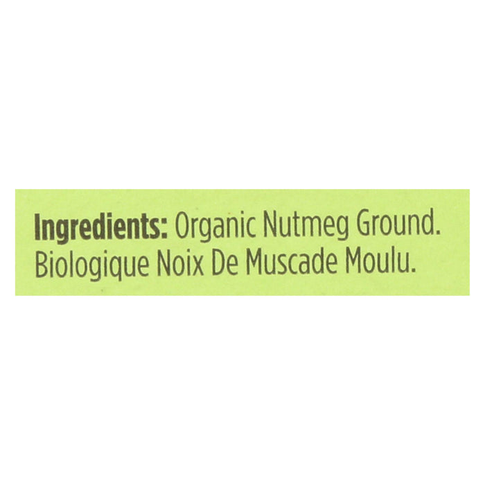 Spicely Organics - Organic Nutmeg - Ground - Case Of 6 - 0.4 Oz