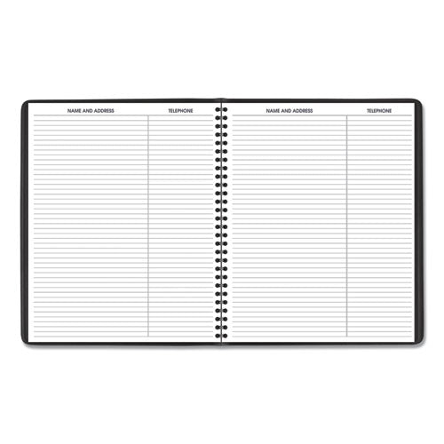 Monthly Planner, 11 X 9, Black Cover, 15-month: Jan 2025 To Mar 2026.