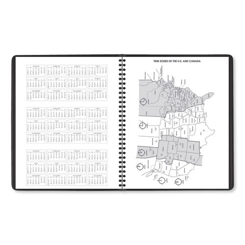 Monthly Planner, 11 X 9, Black Cover, 15-month: Jan 2025 To Mar 2026.