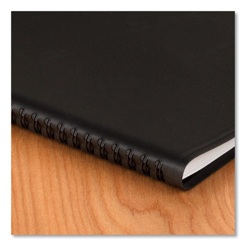 800 Range Weekly/monthly Appointment Book, 11 X 8.25, Black Cover, 12-month (jan To Dec): 2024