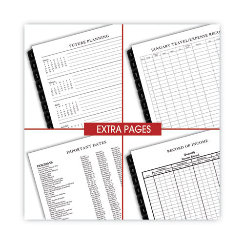 Executive Weekly/monthly Planner Refill With Hourly Appointments, 8.75 X 6.88, White Sheets,12-month (jan To Dec): 2025