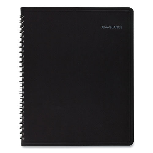 Quicknotes Monthly Planner, 8.75 X 7, Black Cover, 12-month (jan To Dec): 2025.