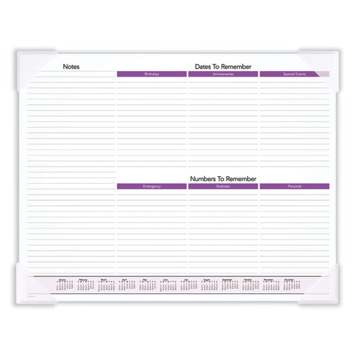 Puppies Monthly Desk Pad Calendar, Puppies Photography,22 X 17, White Sheets, Clear Corners, 12-month (jan To Dec): 2025