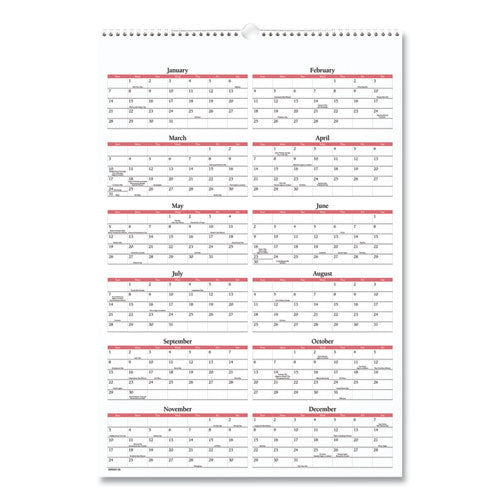 Scenic Monthly Wall Calendar, Landscape Photography,15.5 X 22.75, White/multicolor Sheets, 12-month (jan-dec): 2025