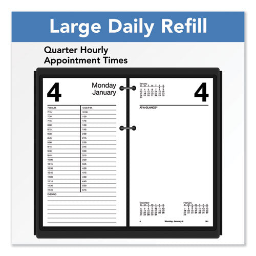 Large Desk Calendar Refill, 4.5 X 8, White Sheets, 12-month (jan To Dec): 2025.