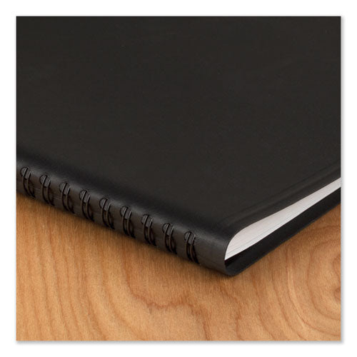 Dayminder Open-schedule Weekly Appointment Book, 8.75 X 7, Black Cover, 12-month (jan To Dec): 2025.