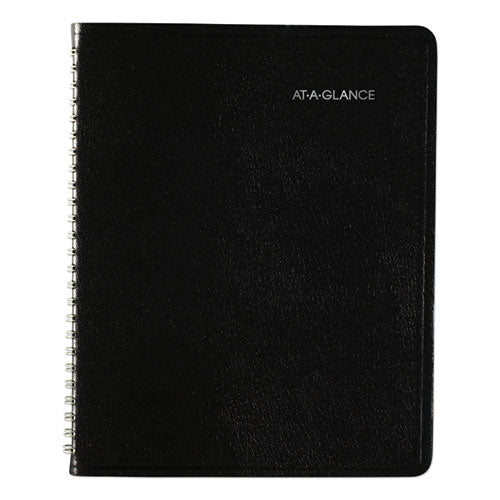 Dayminder Open-schedule Weekly Appointment Book, 8.75 X 7, Black Cover, 12-month (jan To Dec): 2025.