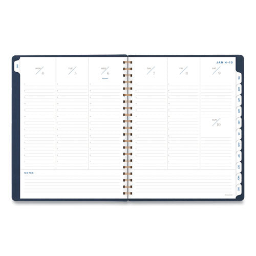 Signature Collection Firenze Navy Weekly/monthly Planner,11 X 8.5, Navy Cover, 13-month: Jan 2025 To Jan 2026