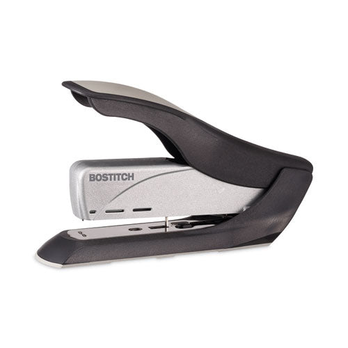 Spring-powered Premium Heavy-duty Stapler, 65-sheet Capacity, Black/silver.