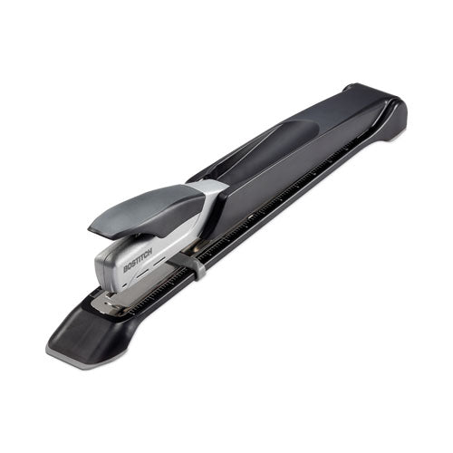 Long Reach Stapler, 25-sheet Capacity, 12" Throat, Black/silver.