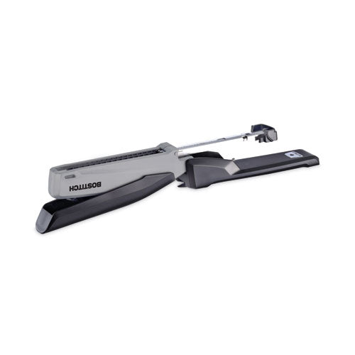 Ecostapler Spring-powered Desktop Stapler With Antimicrobial Protection.20-sheet Capacity, Gray/black