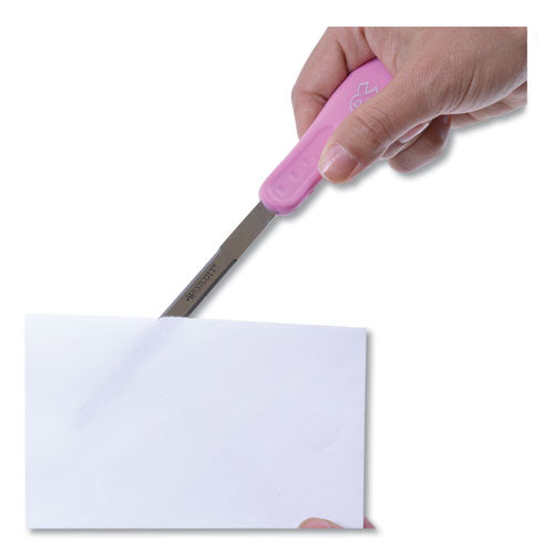 Pink Ribbon Stainless Steel Letter Opener, 9", Pink.