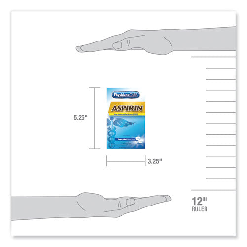 Aspirin Medication, Two-pack, 50 Packs/box.
