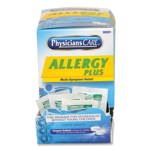 Allergy Antihistamine Medication, Two-pack, 50 Packs/box.