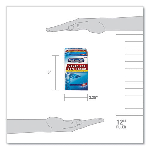 Cough And Sore Throat, Cherry Menthol Lozenges, Individually Wrapped, 50/box.