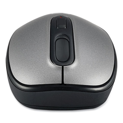 Imouse A10 Antimicrobial Wireless Mouse,2.4 Ghz Frequency/30 Ft Wireless Range, Left/right Hand Use, Black/silver