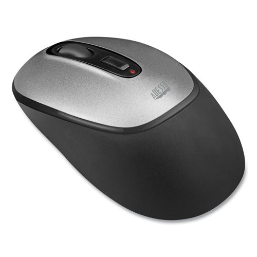 Imouse A10 Antimicrobial Wireless Mouse,2.4 Ghz Frequency/30 Ft Wireless Range, Left/right Hand Use, Black/silver