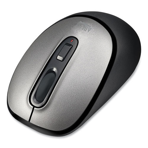 Imouse A10 Antimicrobial Wireless Mouse,2.4 Ghz Frequency/30 Ft Wireless Range, Left/right Hand Use, Black/silver