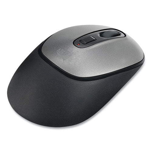 Imouse A10 Antimicrobial Wireless Mouse,2.4 Ghz Frequency/30 Ft Wireless Range, Left/right Hand Use, Black/silver