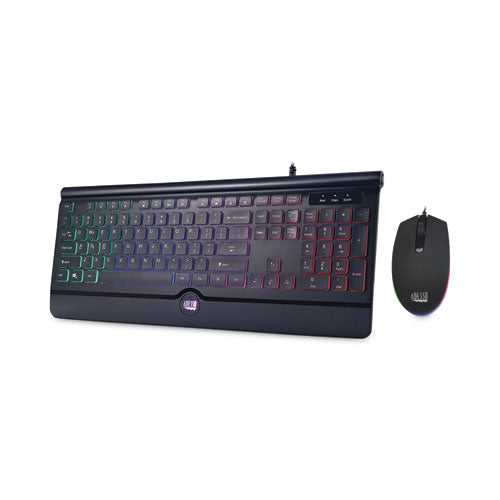 Backlit Gaming Keyboard And Mouse Combo, Usb, Black.