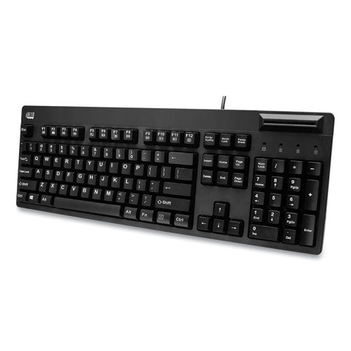 Easytouch Smart Card Reader Keyboard Akb-630sb-taa, 104 Keys, Black.