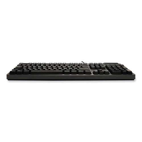 Easytouch Smart Card Reader Keyboard Akb-630sb-taa, 104 Keys, Black.