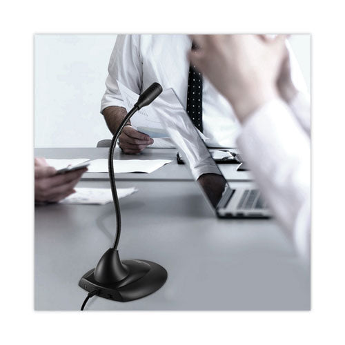 Xtream M1 Desktop Omnidirectional Gooseneck Microphone, Black.