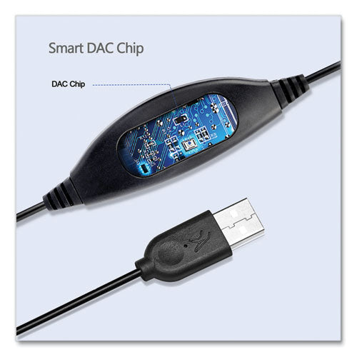 Xtream P2 Binaural Over The Head Headset With Microphone, Black.