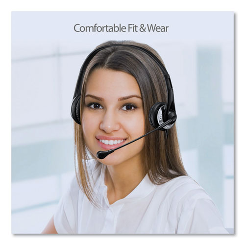 Xtream P2 Binaural Over The Head Headset With Microphone, Black.