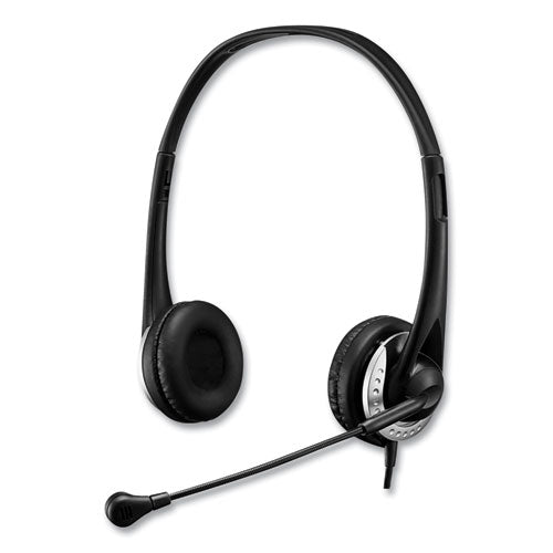 Xtream P2 Binaural Over The Head Headset With Microphone, Black.