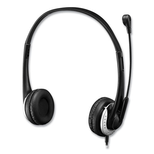 Xtream P2 Binaural Over The Head Headset With Microphone, Black.