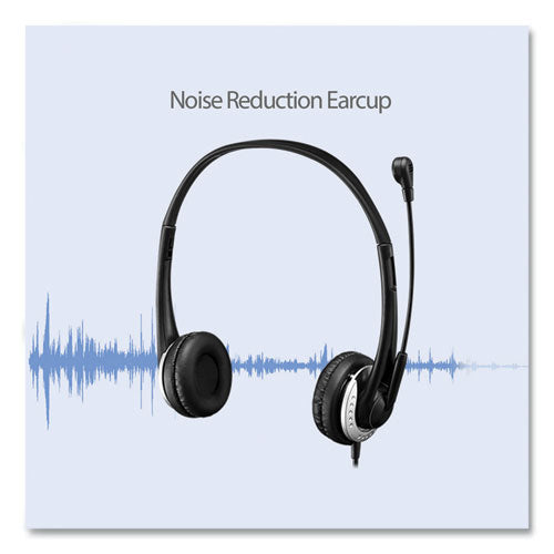 Xtream P2 Binaural Over The Head Headset With Microphone, Black.