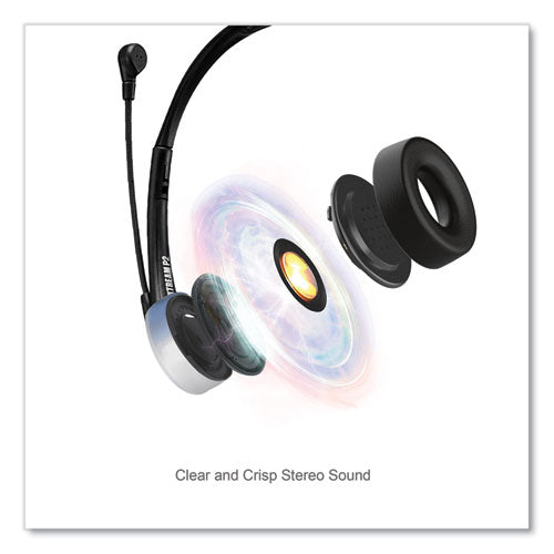 Xtream P2 Binaural Over The Head Headset With Microphone, Black.