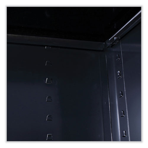 Standard Assembled Storage Cabinet, 36w X 18d X 42h, Black.