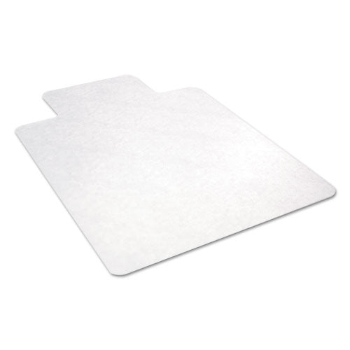 All Day Use Non-studded Chair Mat For Hard Floors, 36 X 48, Lipped, Clear.