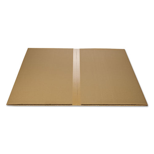 All Day Use Non-studded Chair Mat For Hard Floors, 45 X 53, Wide Lipped, Clear.
